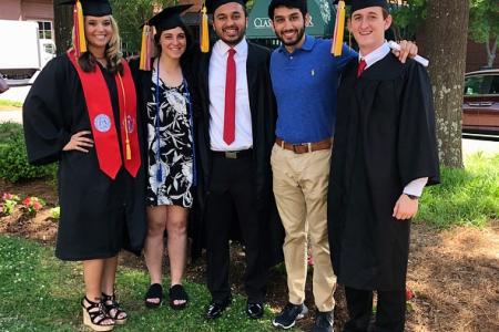 Five Biology graduates